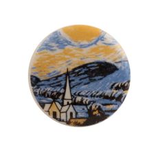 The Starry Night Multicolor Flat Cabinet Knob